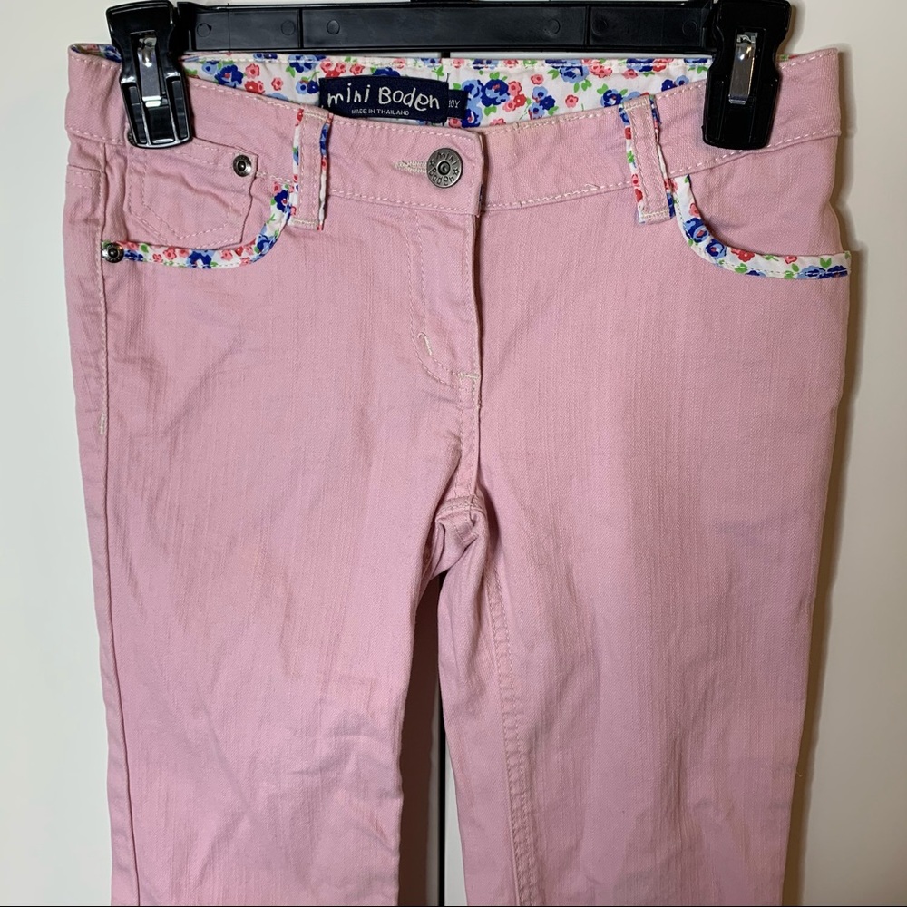 Mini Boden Denim Cuffed Crop Jeans - Picture 2 of 14